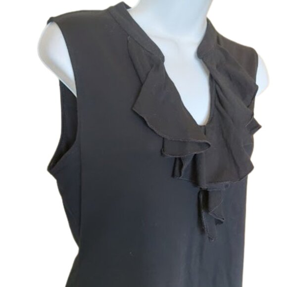 CHAPS Black Sleeveless Top Size Medium NEW NWT - Picture 2 of 3